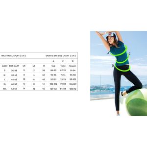 Mila - Crop top - Sportswear dames - Yoga top - Sport Bra (S-207)- SALE- Maat L - GRIJS - Maat L - GRIJS