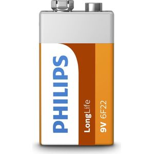 Philips LongLife Batterij 6F22L1F/10