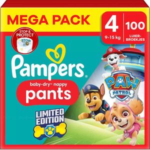 Pampers - Baby Dry Pants - Maat 4 - Megapack - 100 stuks - 9/15KG