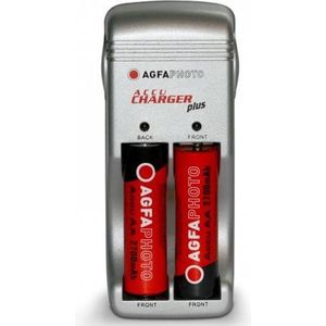 AgfaPhoto Acculader + 2x AA batterij 2700 mAh