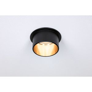Paulmann Gil inbouwspot - zwart mat/goud - alu - 3StepDim - 2700K - rond