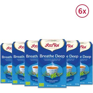 Yogi Tea Breathe Deep - Biologische Thee - 6x17 Stuks - 102 Theezakjes - NL-BIO-01