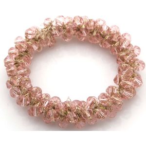 Luxe Haarelastiek | Cadeau | Glaskralen | Elastisch | Haaraccessoires | Elegant Design | Scrunchie | Haarband | 1 stuk