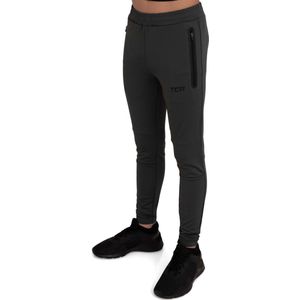 TCA Rapid Trainingsbroek voor jongens, gym, hardlopen, joggingbroek voor jongens, joggingbroek met zakken met ritssluiting, houtskool, 12-14 Jaar