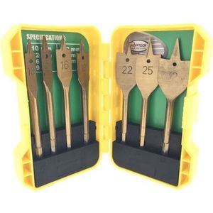 Höfftech borenset - speedborenset - speedboor houtboor 10 t/m 32mm - 7-delig