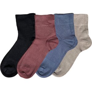 green-goose® Bamboe Dames Sokken - Maat 36-41 - 6 Paar - Grijstinten - 85% Bamboe - Zacht, Admenend en Duurzaaam!
