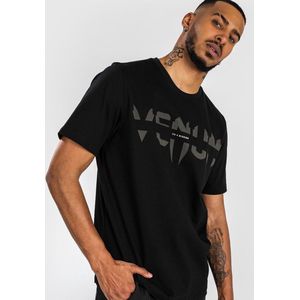 Venum On Mission T-shirt Regular Fit Katoen Zwart maat XL