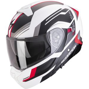 Scorpion EXO-930 EVO SIKON Black-Silver-Red - ECE goedkeuring - Maat L - Integraal helm - Scooter helm - Motorhelm - Zwart - Geen ECE goedkeuring goedgekeurd