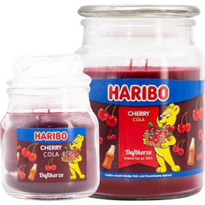 Haribo kaarsen Cherrycola set 2 - 1x groot 1x klein