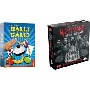 Spellenbundel - 2 Stuks - Halli Galli & Nightmare Horror Adventures