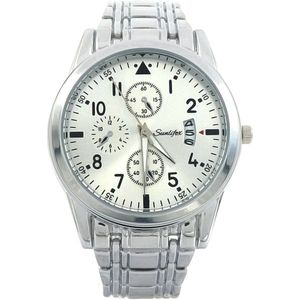 Horloge - Kast 40 mm - Metaal - Zilverkleurig