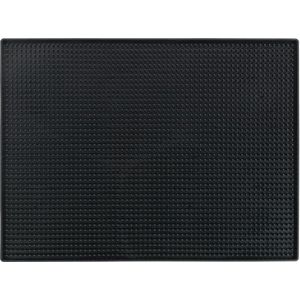 Maxi Afdruipmat, Droogmat voor Servies, 40 x 1 x 30 cm, Zwart
