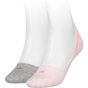 Calvin Klein Footie Low Cut (2-pack) - dames onzichtbare sokken - roze - Maat: 35-38