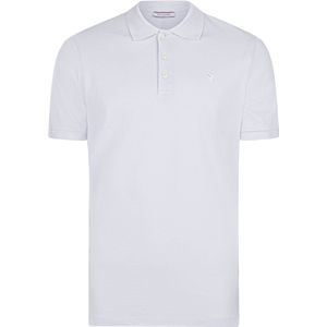 Felix Hardy Polo Shirt Korte Mouw Katoenen Pique Heren Wit - S