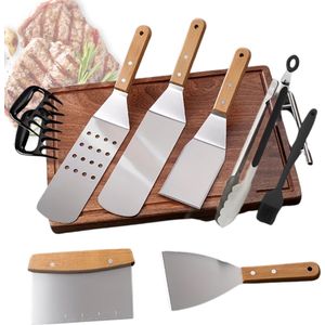Livano Barbeque Set - Barbecueset - Barbecue - Barbecues - BBQ - Tangenset - Vleeset - Accessoires - Zomer - 11 stuks