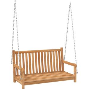 vidaXL Schommelbank 114x60x64 cm Massief Teakhout Schommelbank Teak - Tuinset - Buitenschrijnwerk - Lounge Set - Garden Furniture