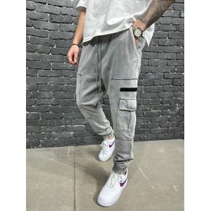 Cargobroek met zakken Streetwear Zakken Jongens Mannen Jogger Broek Hip Hop Joggingbroek Joggers Broek Tactische Heren Broek Cargo Harembroek Mannen Kleding S