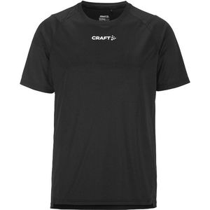 Craft Rush 2.0 Running T-Shirt Kinderen - Zwart | Maat: 134/140
