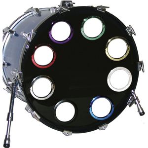 BASS DRUM O´S BD-vel versterkingsring 4"" zwart, HBL4 - Accessoire voor drumvellen