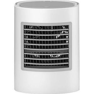 Grijs - Mini aircooler - Tafel ventilator - Ventilator met water - Koeler - Mini koeler - Draagbare ventilator - Aircooler - 3 standen met verlichting