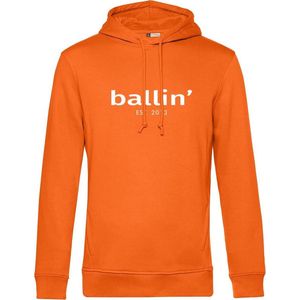 Ballin Est. 2013 - Heren Hoodies Basic Hoodie - Oranje - Maat XL