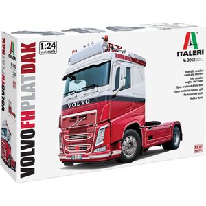 1:24 Italeri 3962 Volvo FH4 Truck 4x2 Plat Dak Plastic Modelbouwpakket