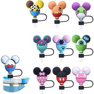 Silicone Stoppers met Rietjes Dop - Stanley Cup Accessoires - Leakproof Straw Lids voor Veilig en Handig Drinken - 10 Stuks