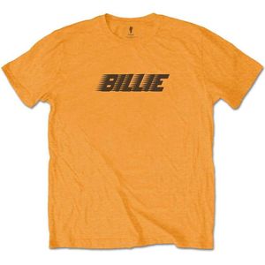 Billie Eilish - Racer Logo & Blohsh Heren T-shirt - M - Oranje