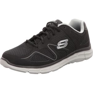 Skechers Satisfaction 58350-BKGY, Mannen, Zwart, Sneakers,Sportschoenen, maat: 42,5