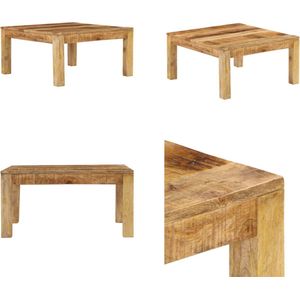 vidaXL Salontafel 80x80x40 cm massief mangohout - Salontafel - Salontafels - Koffietafel - Koffietafels