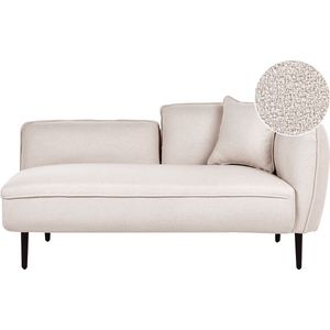 Chaise longue bouclé lichtbeige CHEVANNES