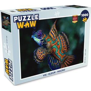 Puzzel Vis - Kleur - Macro - Legpuzzel - Puzzel 1000 stukjes volwassenen
