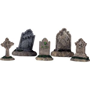 Lemax Kerstdorp Grafstenen - set van 5