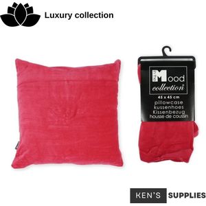 Ken's Luxury Collection - In The Mood Collection - Sierkussenhoes Rich Rood 45x45 cm