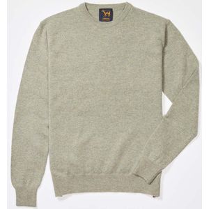 Osborne Knitwear Trui met ronde hals - Sweater heren in Lamswol - Pullover Heren - Orchard - L