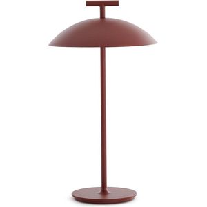 Kartell Mini Geen-A Tafellamp Oplaadbaar LED Brick Red