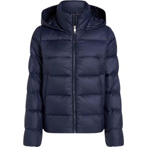 Tommy Hilfiger Waterafstotend Donsjack - Dames - Donkerblauw - Maat L