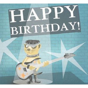 Depesche - Pop up muziekkaart met licht en de tekst ""Happy Birthday!"" - mot. 026