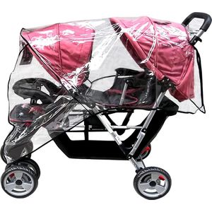 BOTC Regenhoes Duowagen Universeel – Tandem kinderwagen – Tweelingwagen - Duobuggy