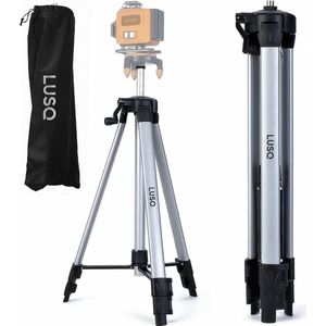 LUSQ® - 4D Kruislijnlaser Statief Inclusief Opbergtas Tot 1.5M Verstelbaar - 50KG Draagvermogen - 5/8 Inch Schroefdraad