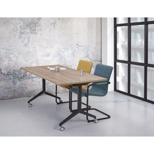 Universele klaptafel Hyper breed 180CM diep 80CM bladkleur Wit framekleur Antraciet (Ral 7016)