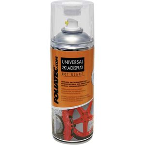 Foliatec Universal 2C Spray Paint - rood glanzend 1x400ml