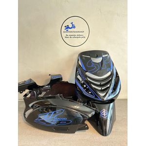 Piaggio Zip - SP Outline Pakket - Piaggio Zip Accessoire - Scooter Accessoires - Scooter Stickers - Donker Blauw