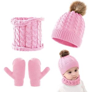 Inovra ® Warme Winter Set voor Baby's: Muts, Sjaal en Handschoenen voor 0-3 jaar