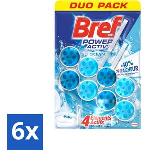 Bref WC - Power Activ+ - Toiletblok - Oceaan - 2 Blokken - Voordeelverpakking - 6 stuks