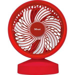  Trust Ventu USB Ventilator Rood Met Powerbank 4400 mAh