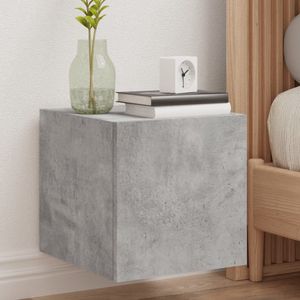 vidaXL Tv-wandmeubels - LED - 2 stuks - Betongrijs Tv-meubel - Tv-wandmeubel - Zwevend Tv-meubel - Led Tv-meubel - Bergruimte
