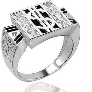 Juwelier Zwartevalk ZILVEREN (GERHODINEERD) RING 21.286/18½--