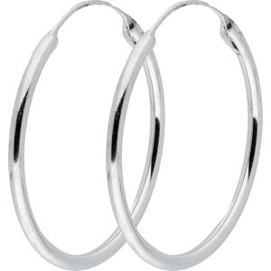 Glowdraadoorringen - zilver - Ø30 mm - ronde buis - 1.9 mm
