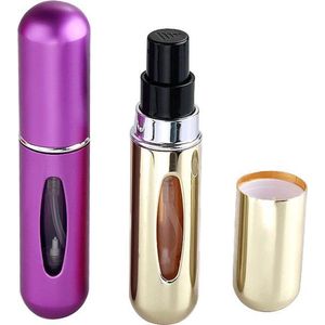parfum Hervulbare Kunststof Parfum-draagbare mini Spray fles-Verstuiver Travel Size- Goud